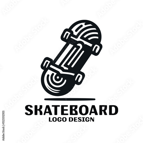 Skateboard Vector Logo Design