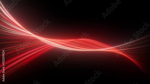 A futuristic abstract blue light trail on a dark background. The glowing digital flow resembles data streams or energy curves, perfect for technology-themed designs, backgrounds, or sci-fi interfaces.