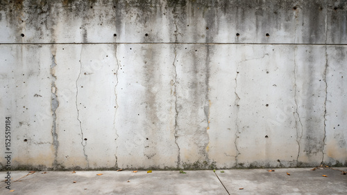 Old concrete wall with cracks and grunge texture in gray color