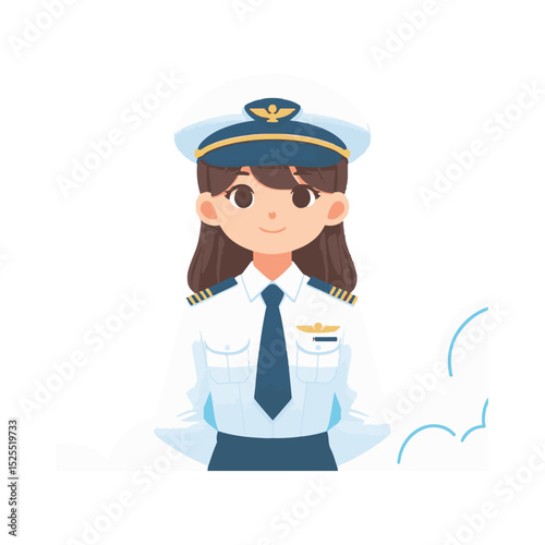 
illustration design of a pilot