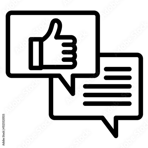 Feedback Vector Icon Style
