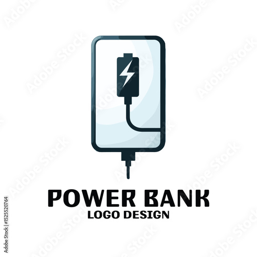Power Bank Vector Logo Design