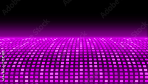 Purple space perspective square light field technology abstract background