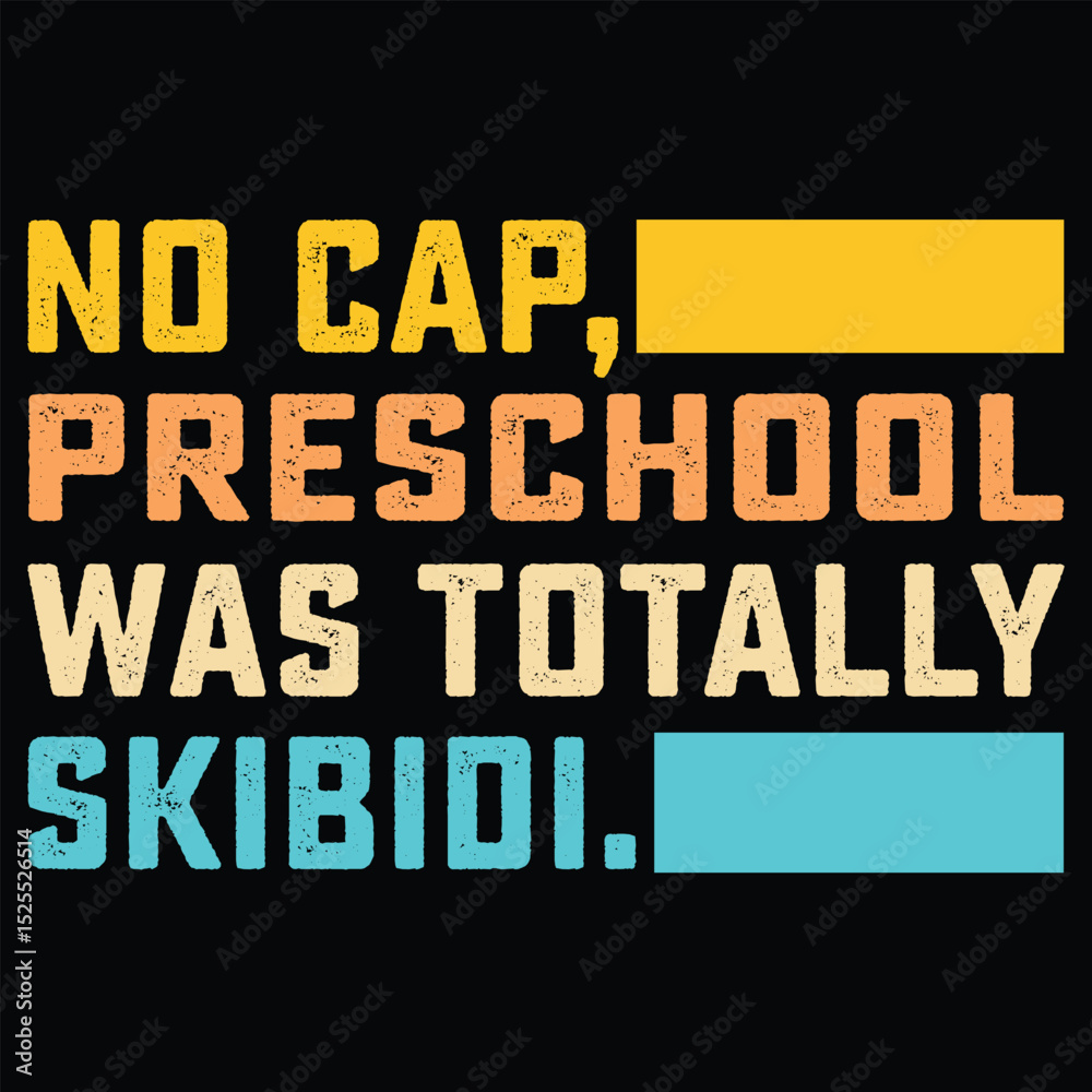 Fototapeta premium Skibidi Teacher Student T Shirt