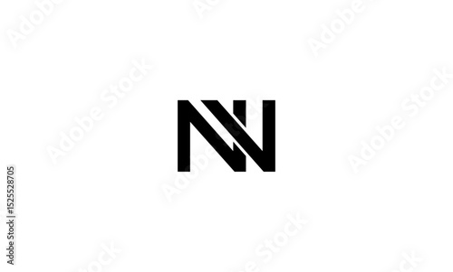 NV initial letters, monogram logo