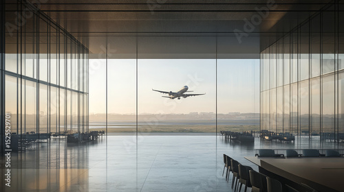 Airport terminal hall