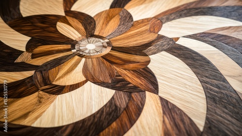 Intricate Wooden Flower Marquetry: A Masterpiece of Craftsmanship