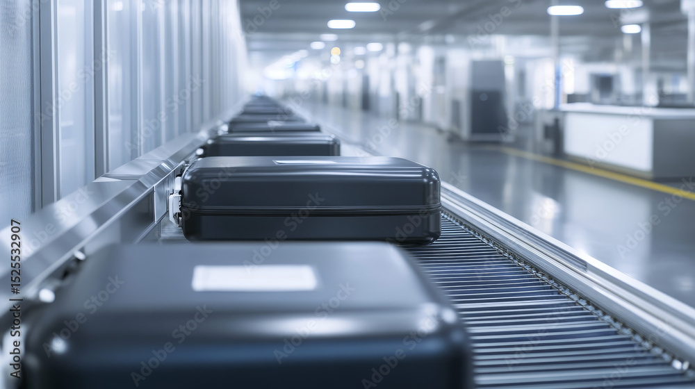 Fototapeta premium Interior of the luggage place in Airport 