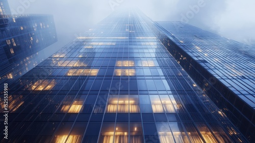 Wallpaper Mural Night Skyscraper, Cityscape, Modern Architecture Torontodigital.ca