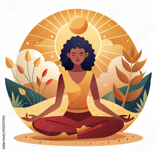meditation yoga vector  icon clipart on withe background