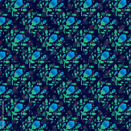 Seamless Pattern with Cute Pastel Colors on Dark Background – Festive Spring Holiday Design for Kids and Seasonal Projects Seamless Abstract Purple and Blue Fluid Pattern Design – Organic Marble Textu