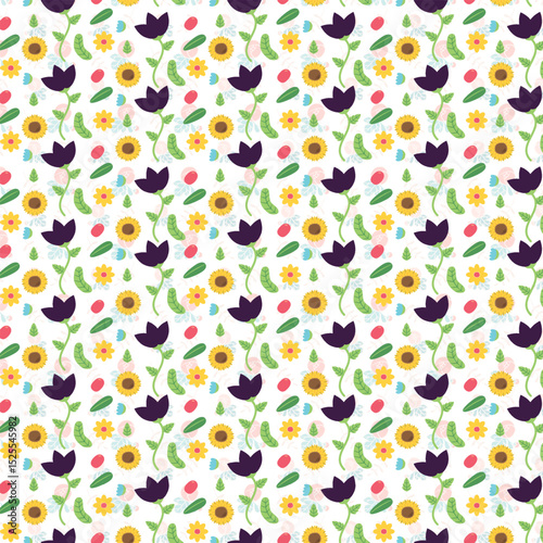 Seamless Pattern with Cute Pastel Colors on Dark Background – Festive Spring Holiday Design for Kids and Seasonal Projects Seamless Abstract Purple and Blue Fluid Pattern Design – Organic Marble Textu