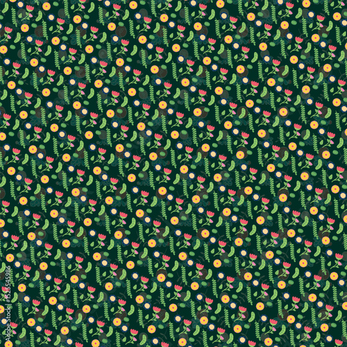 Seamless Pattern with Cute Pastel Colors on Dark Background – Festive Spring Holiday Design for Kids and Seasonal Projects Seamless Abstract Purple and Blue Fluid Pattern Design – Organic Marble Textu