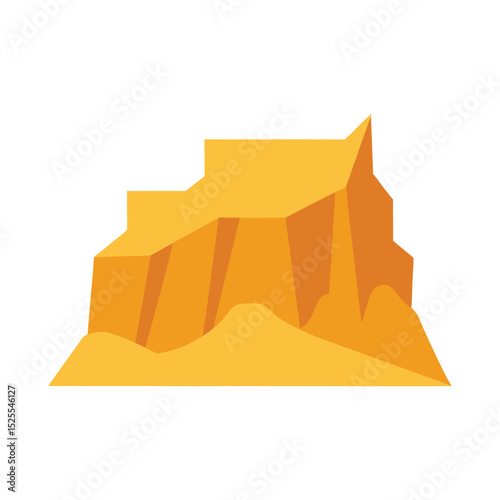 background scenery flat color design