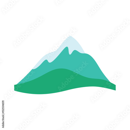 background scenery flat color design