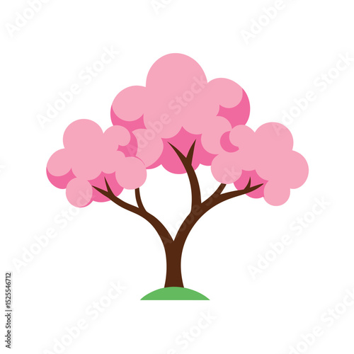 background scenery flat color design