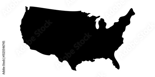 USA map icon symbol background