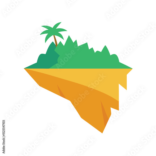 background scenery flat color design