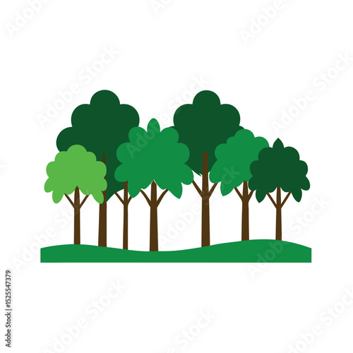 background scenery flat color design