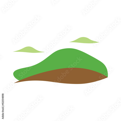 background scenery flat color design