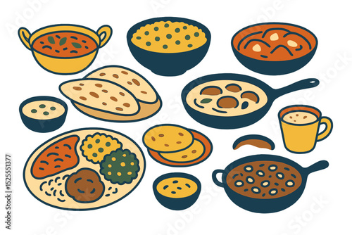 India's traditional cuisine consists of a variety of dishes commonly found on restaurant menus