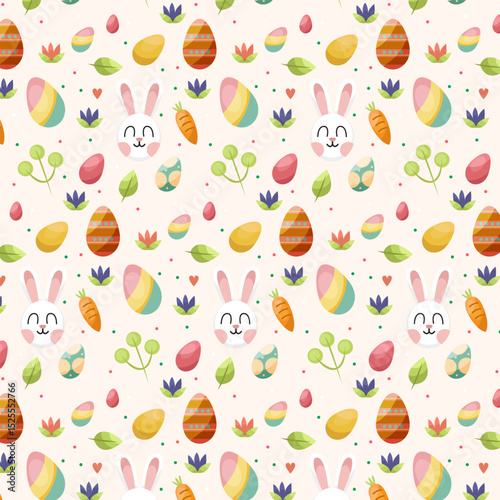 Seamless Abstract Geometric Pattern Background with Modern Minimalist Design in Soft Pastel Colors for Fabric, Wallpaper, and Digital Use