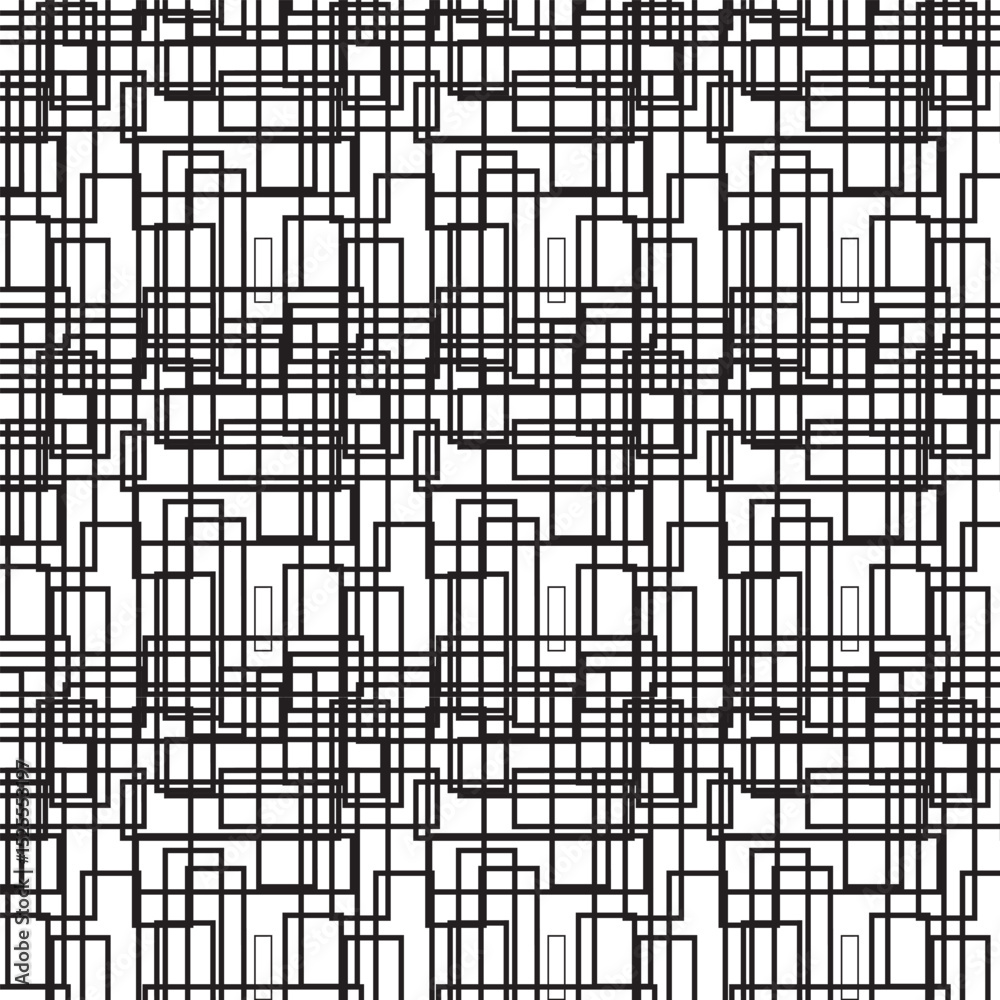 Fototapeta premium black and white seamless pattern