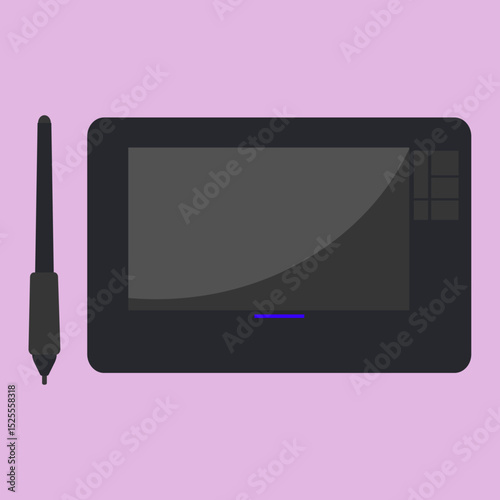 Professional Digital Drawing Tablet with Stylus Pen for Graphic Design and Illustration