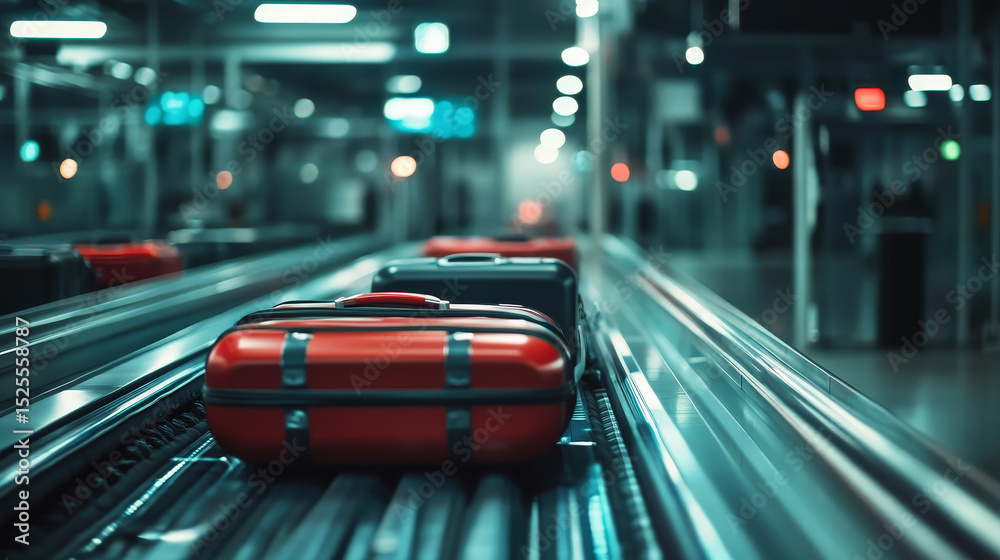 Fototapeta premium interior of the luggage place in Airport