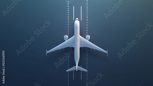 The appearance of the plane on the road