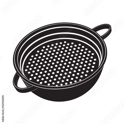 vector-of-silhouette-sieve-on-the-white-background.eps