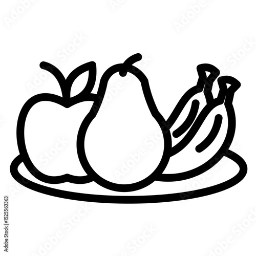 Healthy Snacks Vector Style Icon