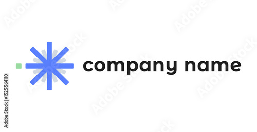 Elegant geometric icon inspired by cold energy and airflow. Perfect for tech firms, HVAC services, or energy-efficient brands.