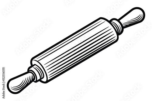 Classic Wooden Rolling Pin Perfect for Baking and Dough Rolling