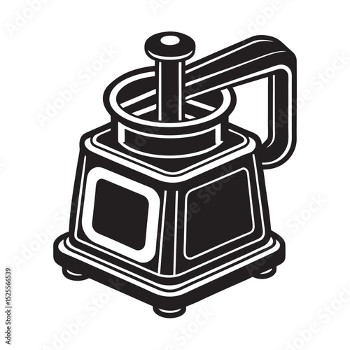 silhouette of vegetable cooper  on the white background