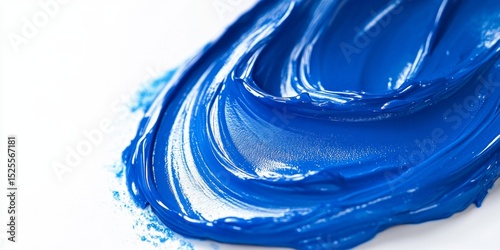Colorful close-up of a professional blue acrylic paint palette.