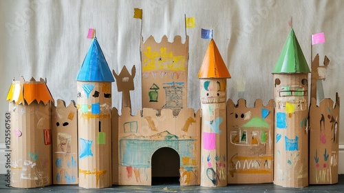 A Cardboard Castle: A Child's Creative Masterpiece