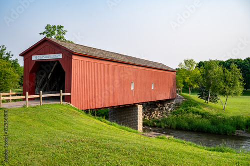 Covered Bridge in Zumbrota, Minnesota, USA