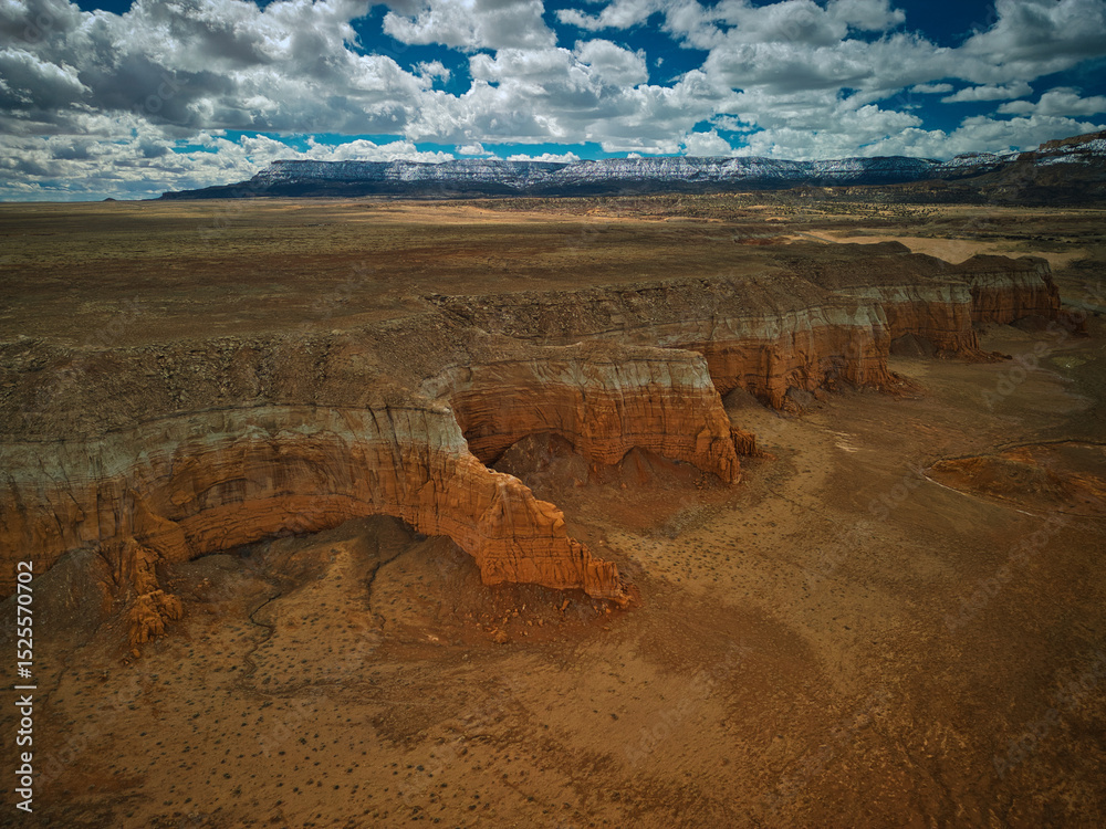 Fototapeta premium Aerial photo of Red Rock formation in Utah