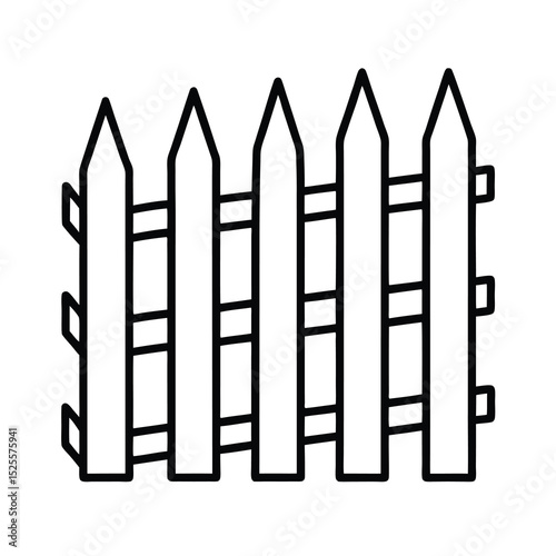 black wooden fence garden barrier picket fencing