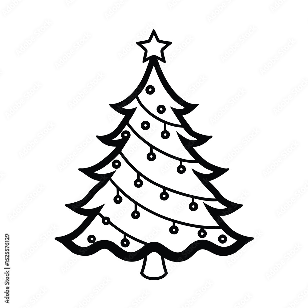 Obraz premium christmas tree vector