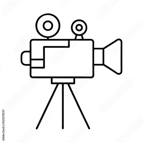 3d man with a movie camera