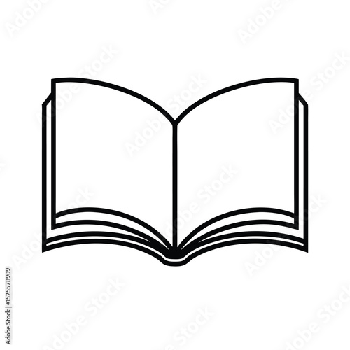 open book illustration for education and learning