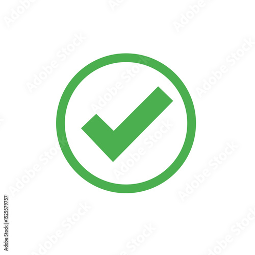 Check box tick mark icon set button correct right wrong buttons or yes or no checkmark red cross green tick vector illustration