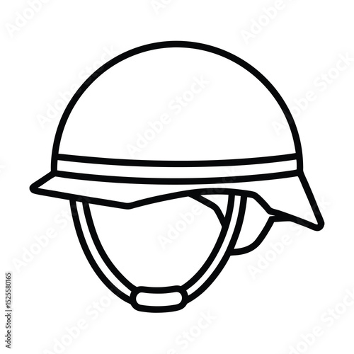 vector illustration of a helmet