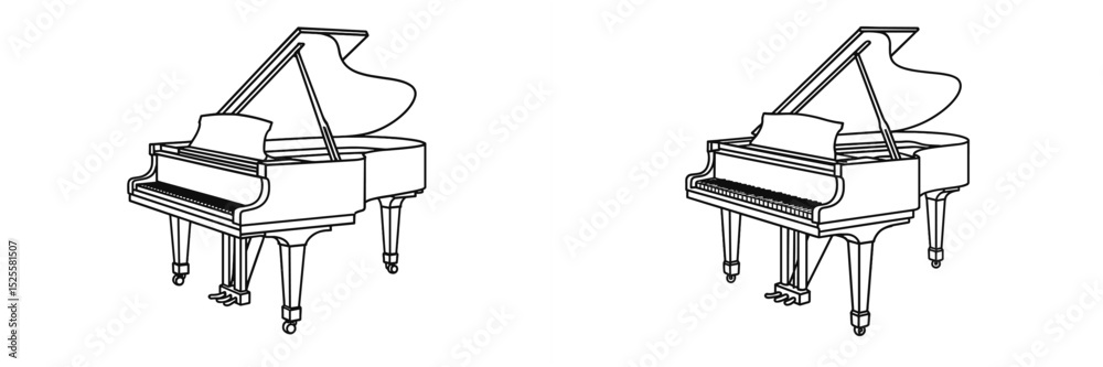Piano designs showcase elegance and craftsmanship in a stylish setting perfect for music lovers Piano designs showcase elegance and craftsmanship in a stylish setting perfect for music lovers