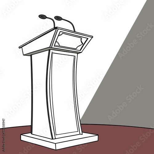 microphone on a podium
