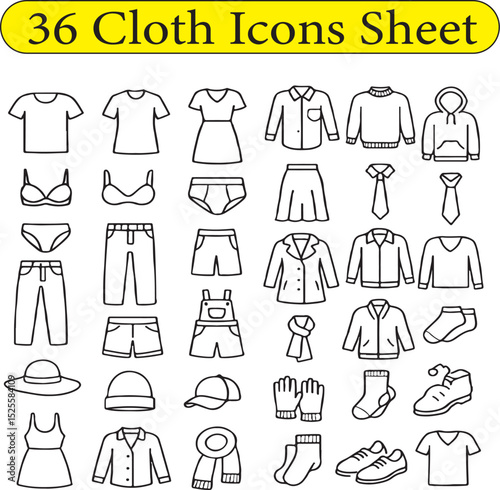 Cloth icons Sheet