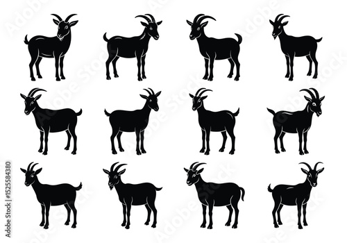 goat silhouettes