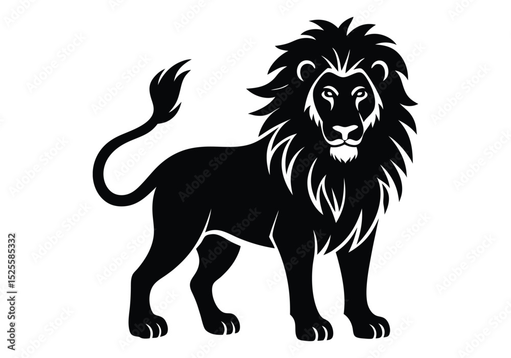 Obraz premium Silhouette lion collection - vector illustration